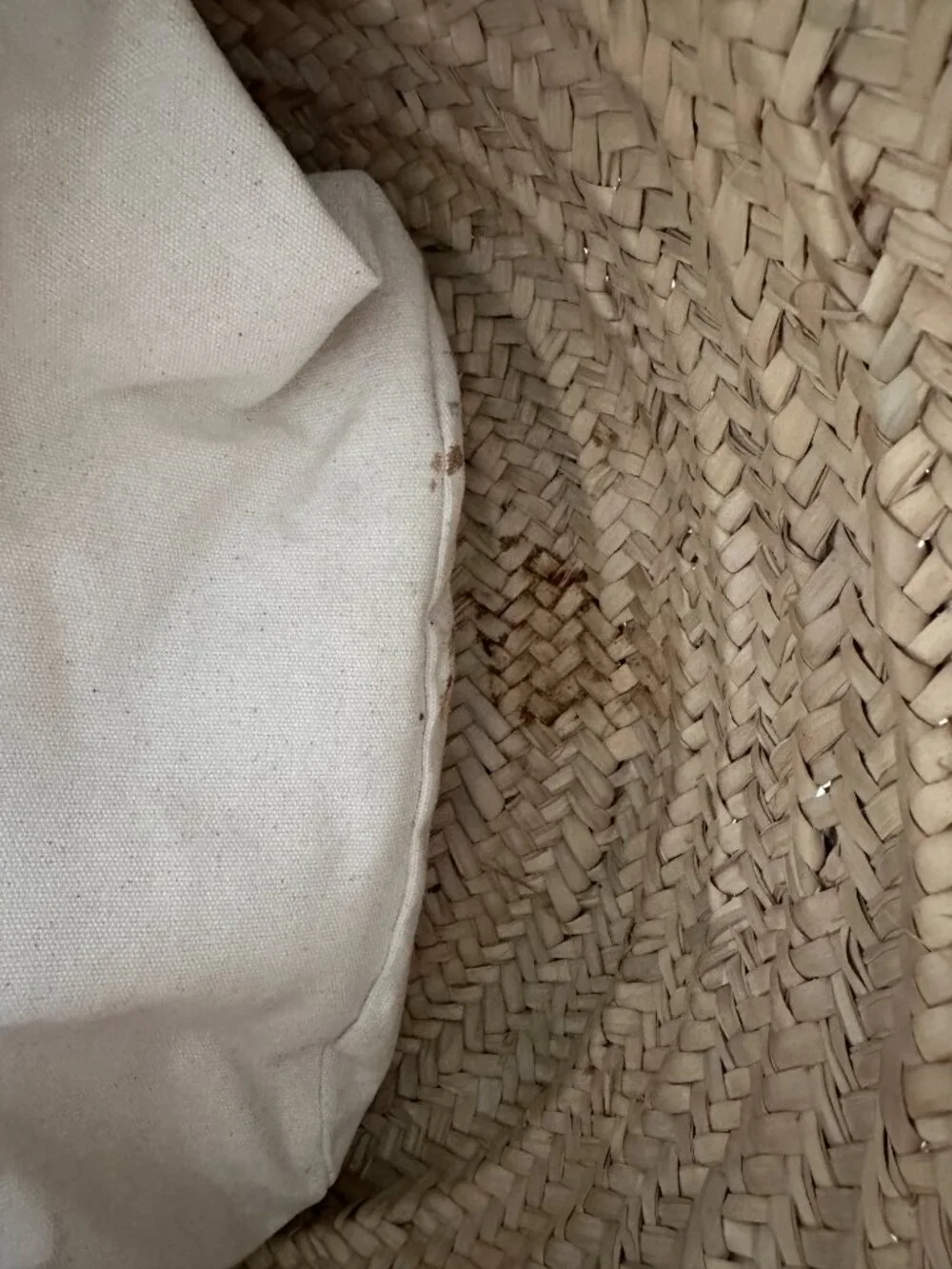 mango basket bag with braided straps